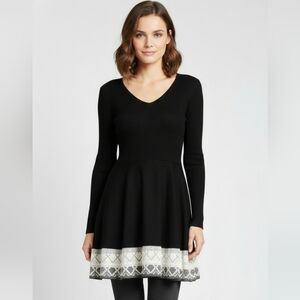 t/o sweater dress medium black